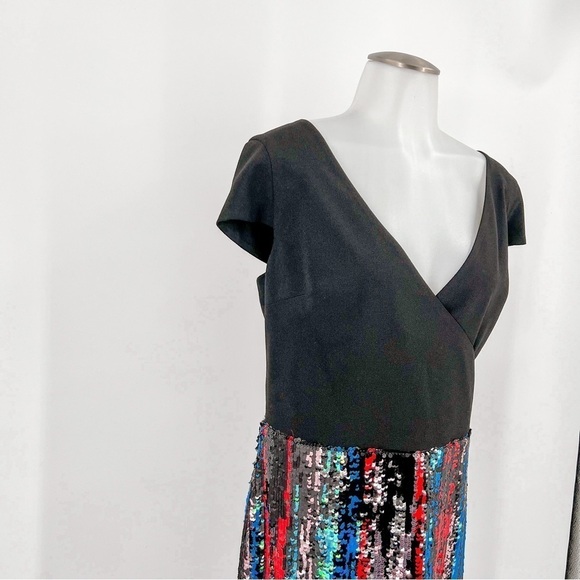 Dress the Population Cap Sleeve Plunge Dress - Picture 5 of 10